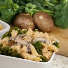 Creamy Portobello Mushroom and Kale Pasta