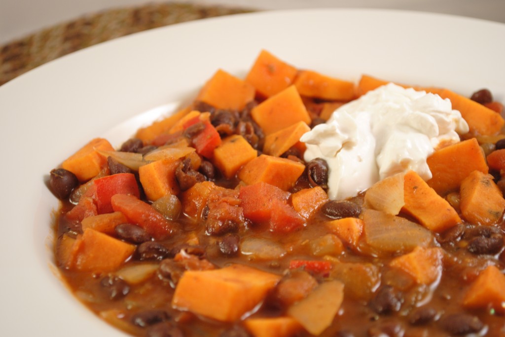 sweet potato and black bean chili