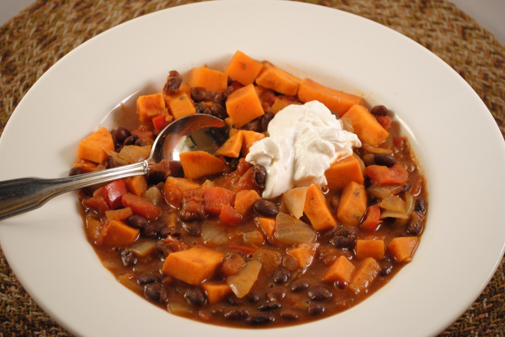 sweet potato and black bean chili2