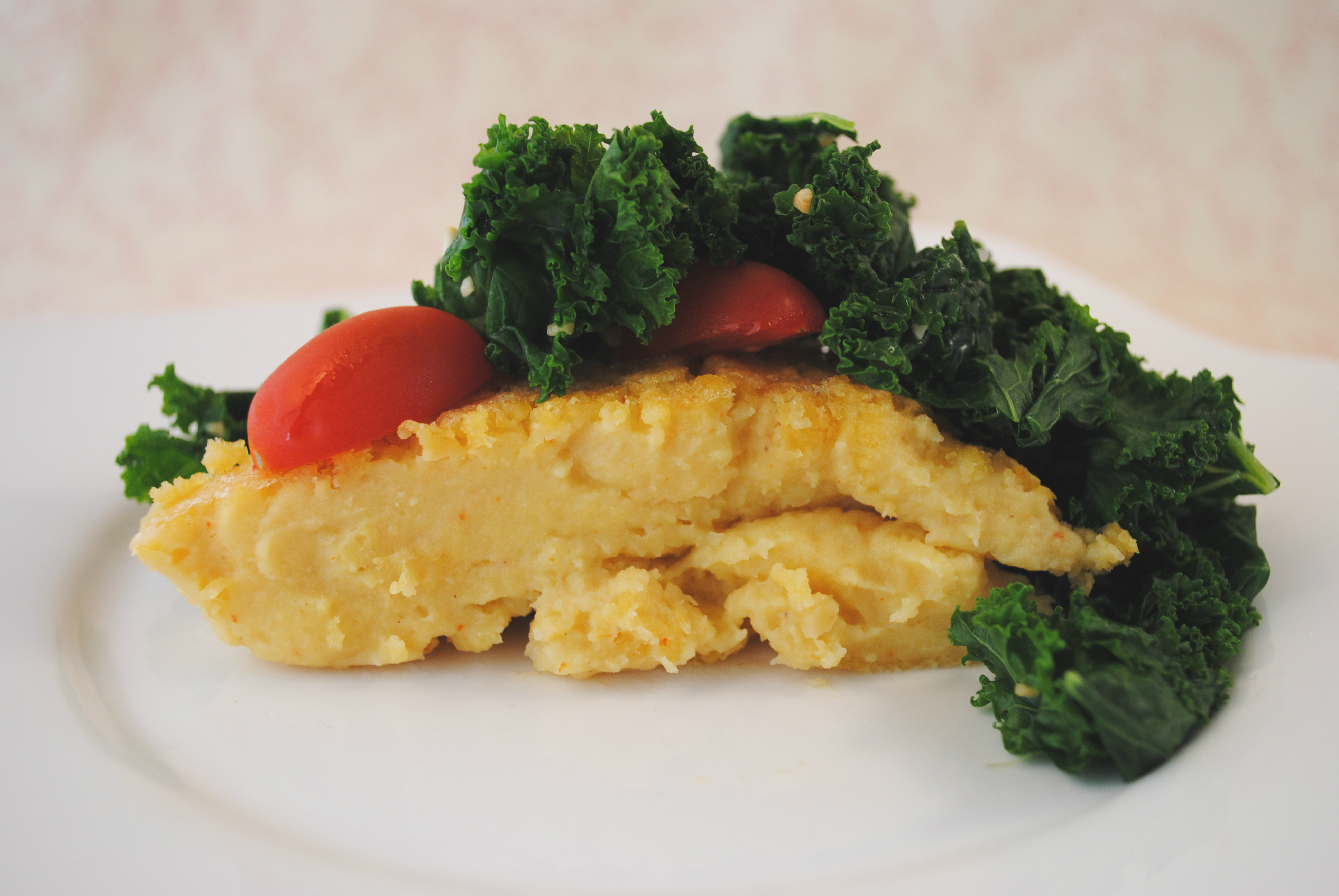 Vegan Chickpea Frittata with Kale and Tomatoes Vegan Chickpea Frittata with Kale and Tomatoes