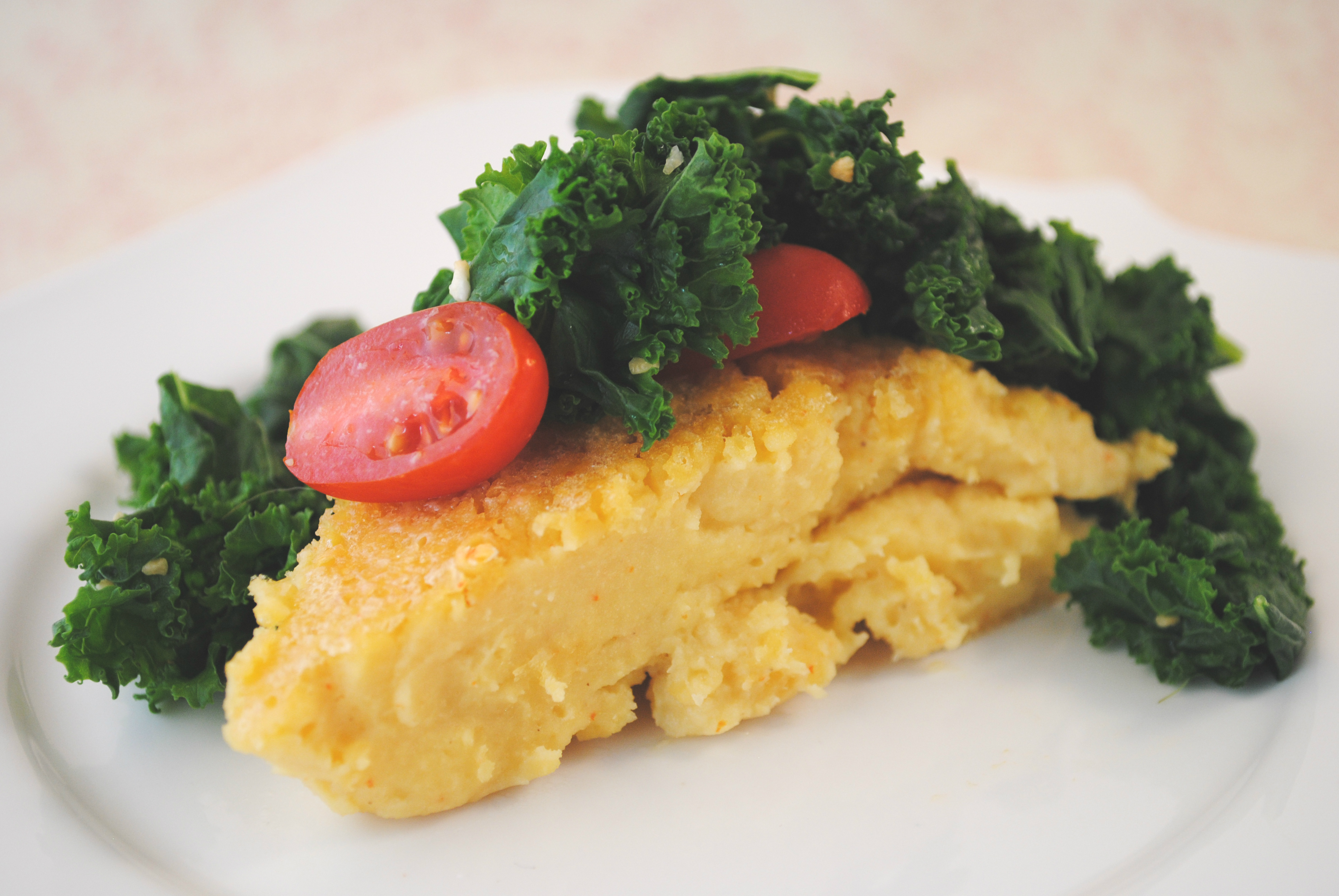 Vegan Chickpea Frittata with Kale and Tomatoes Vegan Chickpea Frittata with Kale and Tomatoes