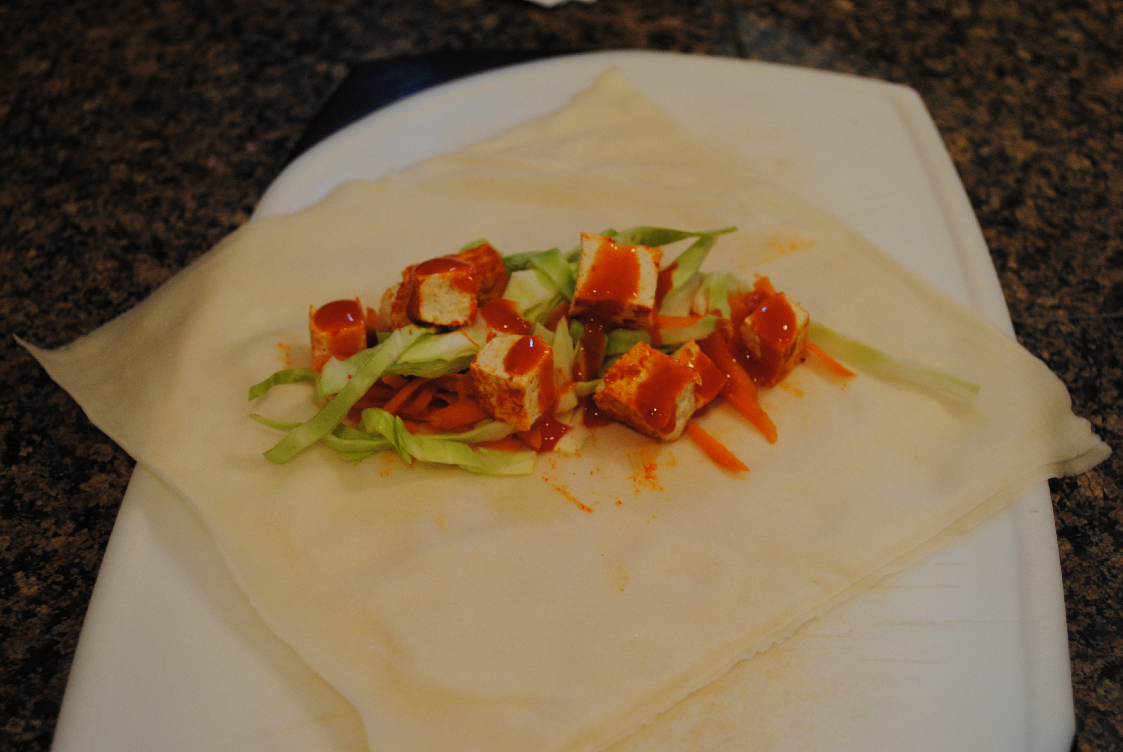 Vegan Buffalo Tofu Spring Rolls Vegan Buffalo Tofu Spring Rolls