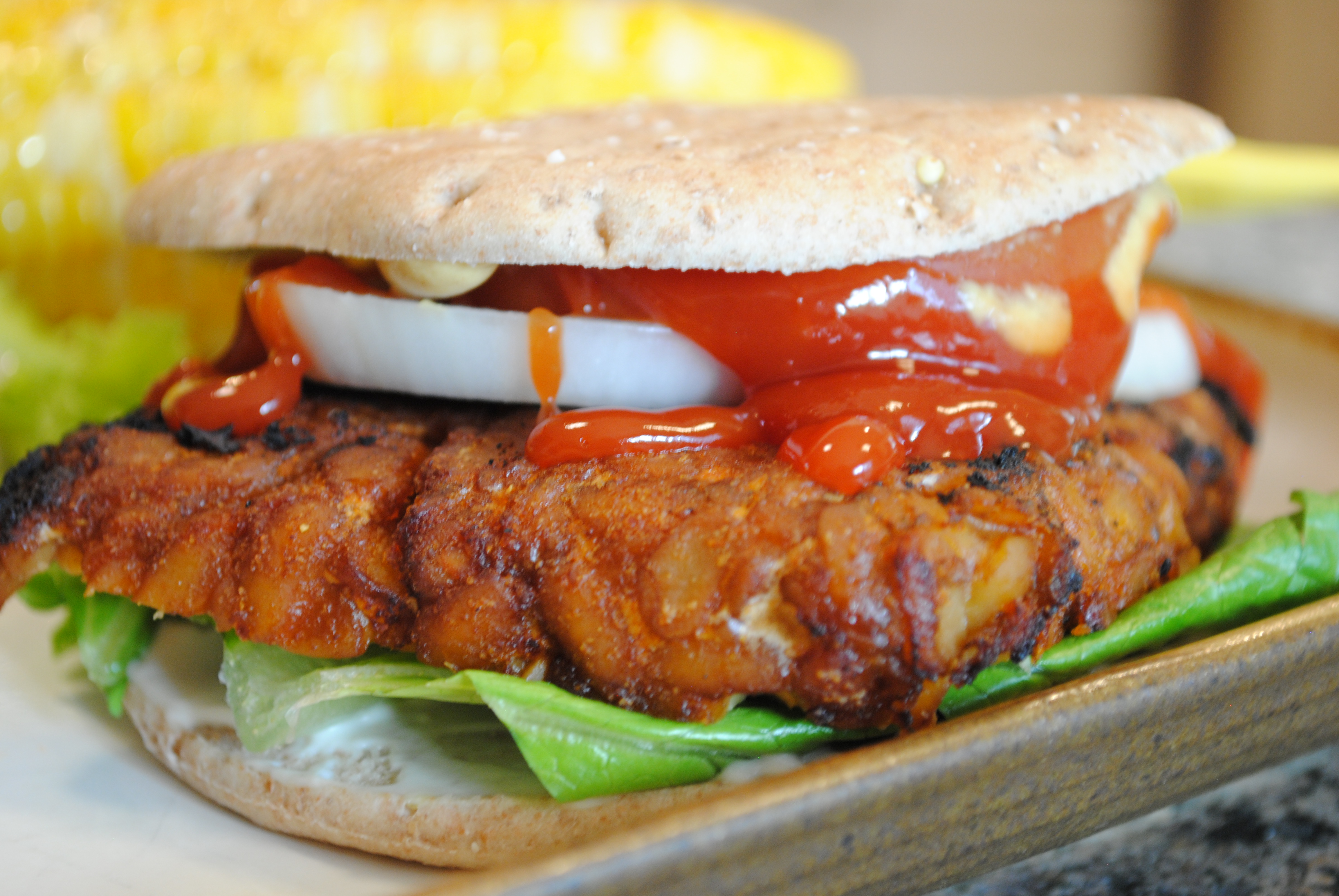 Asian-Style Tempeh Burger