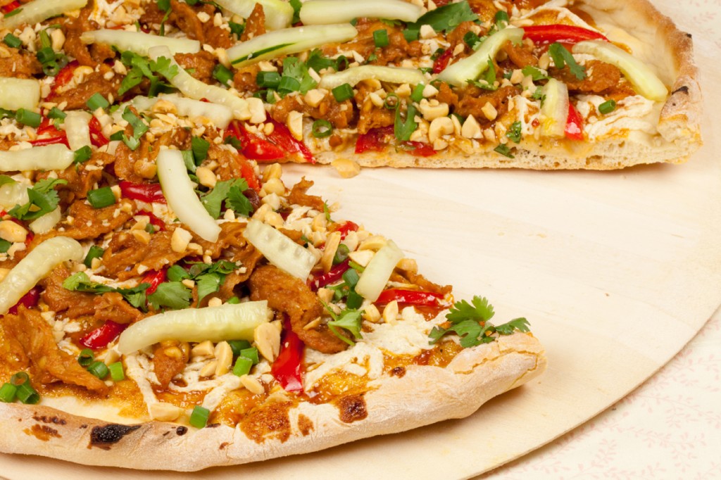 Vegan Thai Chicken Pizza