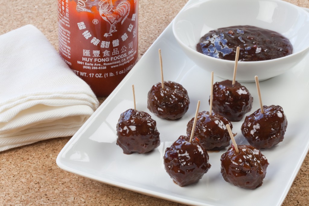 Spicy-Grape Jelly Meatballs #vegan