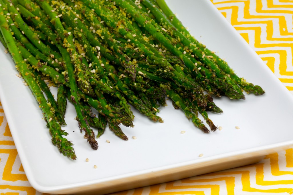 Sesame Parmesan Roasted Asparagus