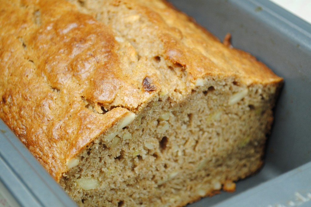 Vegan Banana Bread with Slivered Almonds