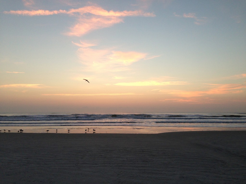 Sunrise over Daytona Beach the morning of my Dad's funeral service