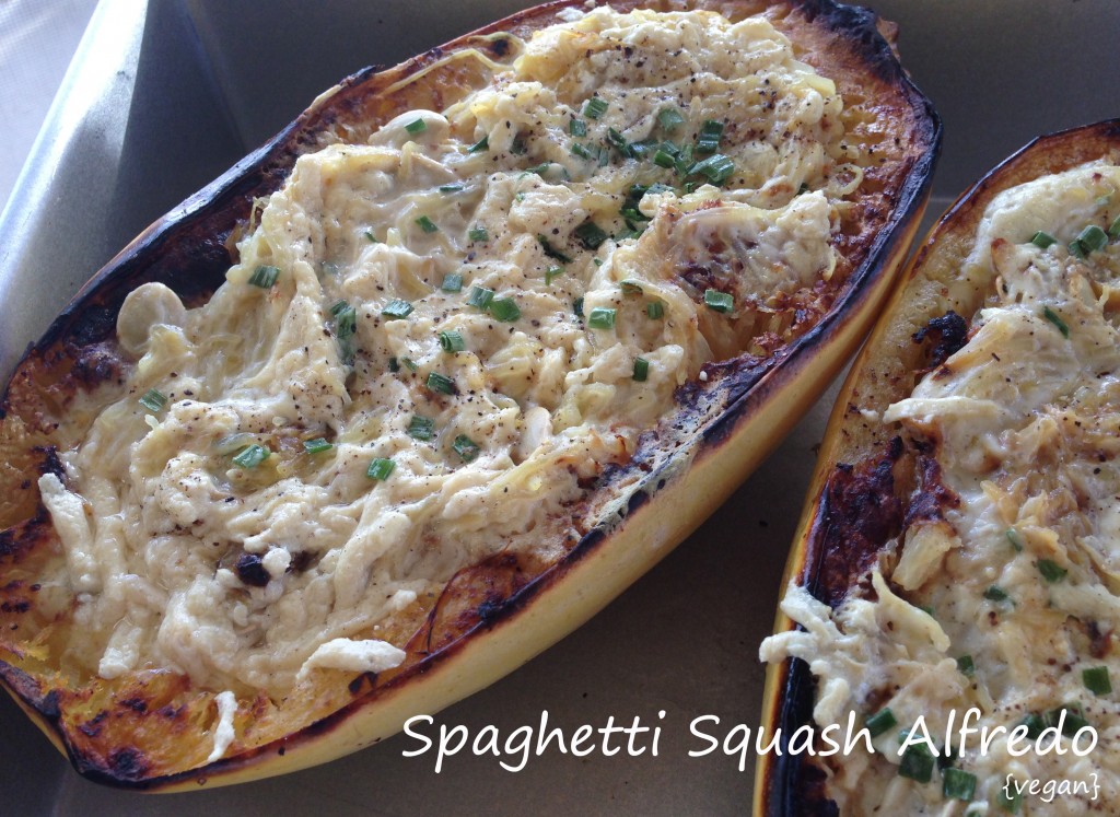 Vegan Spaghetti Squash Alfredo