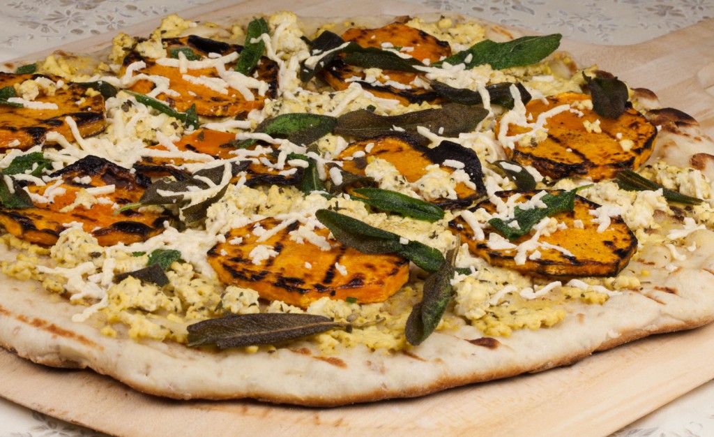 Vegan Butternut Squash and Crispy Sage Pizza