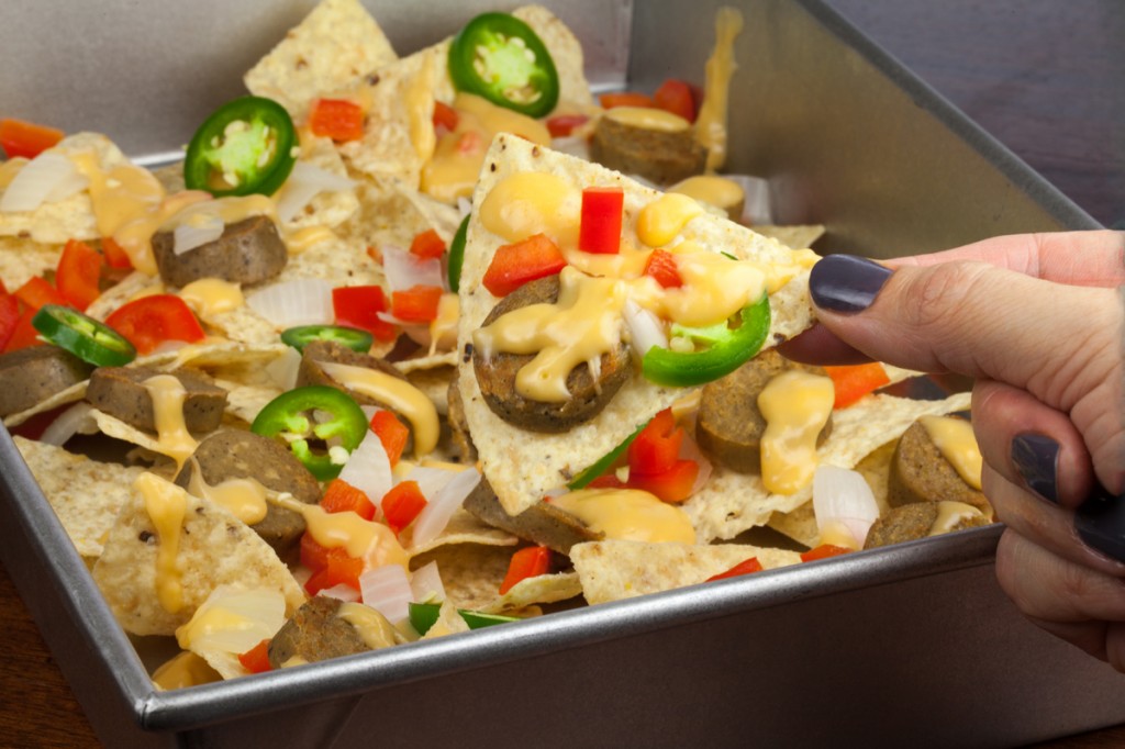 Vegan Daiya Beer Cheese Nachos