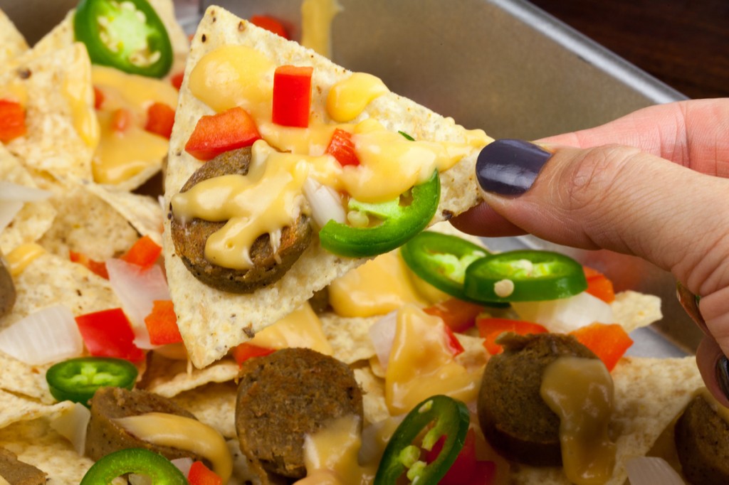 Vegan Daiya Beer Cheese Nachos