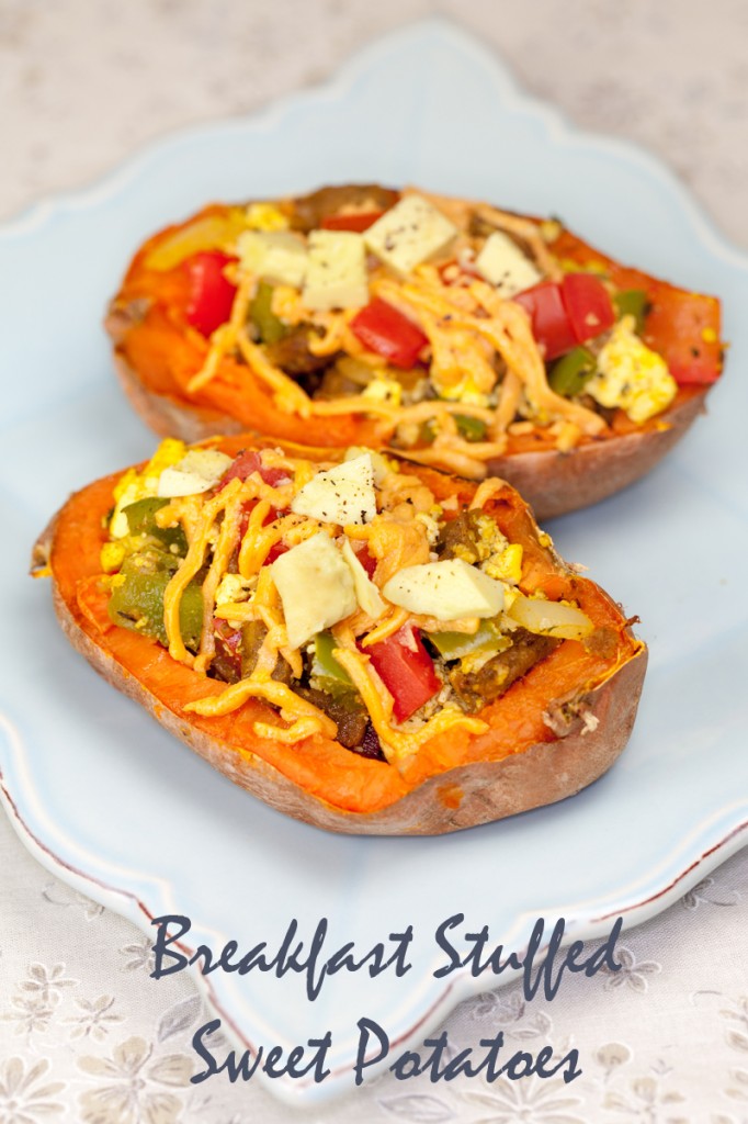 Vegan Breakfast Stuffed Sweet Potatoes