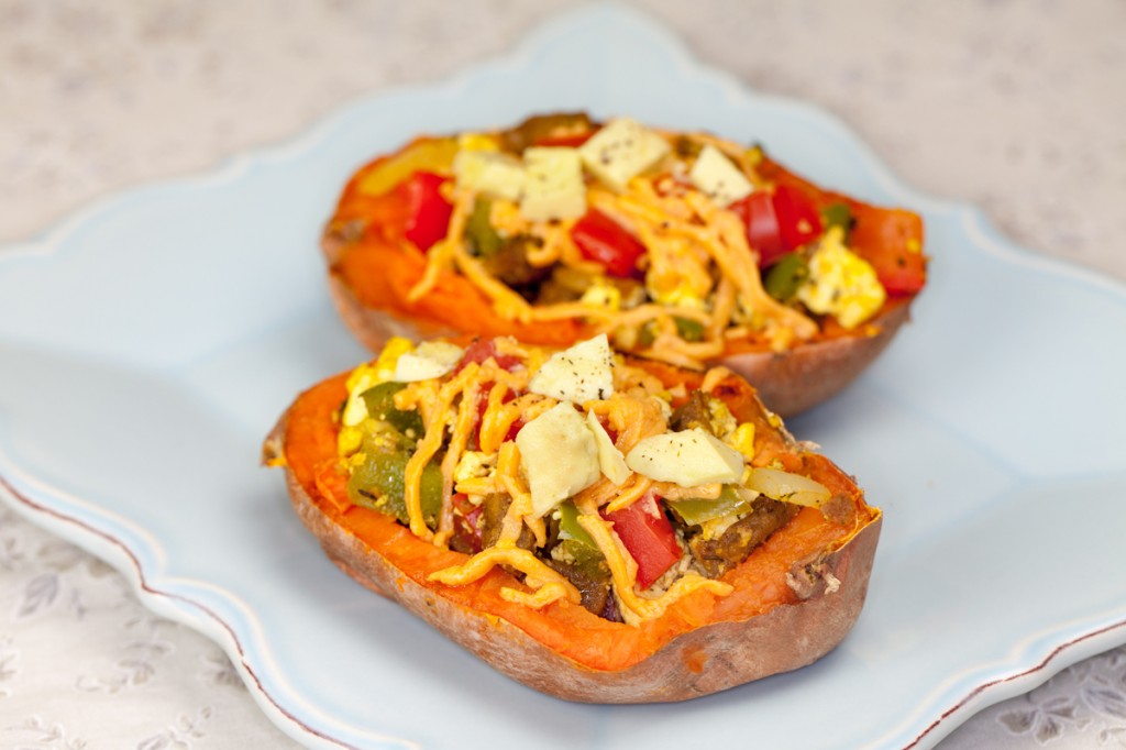 Vegan Breakfast Stuffed Sweet Potatoes