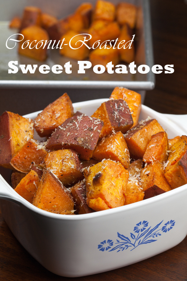 Coconut Roasted Sweet Potatoes | www.thatwasvegan.com