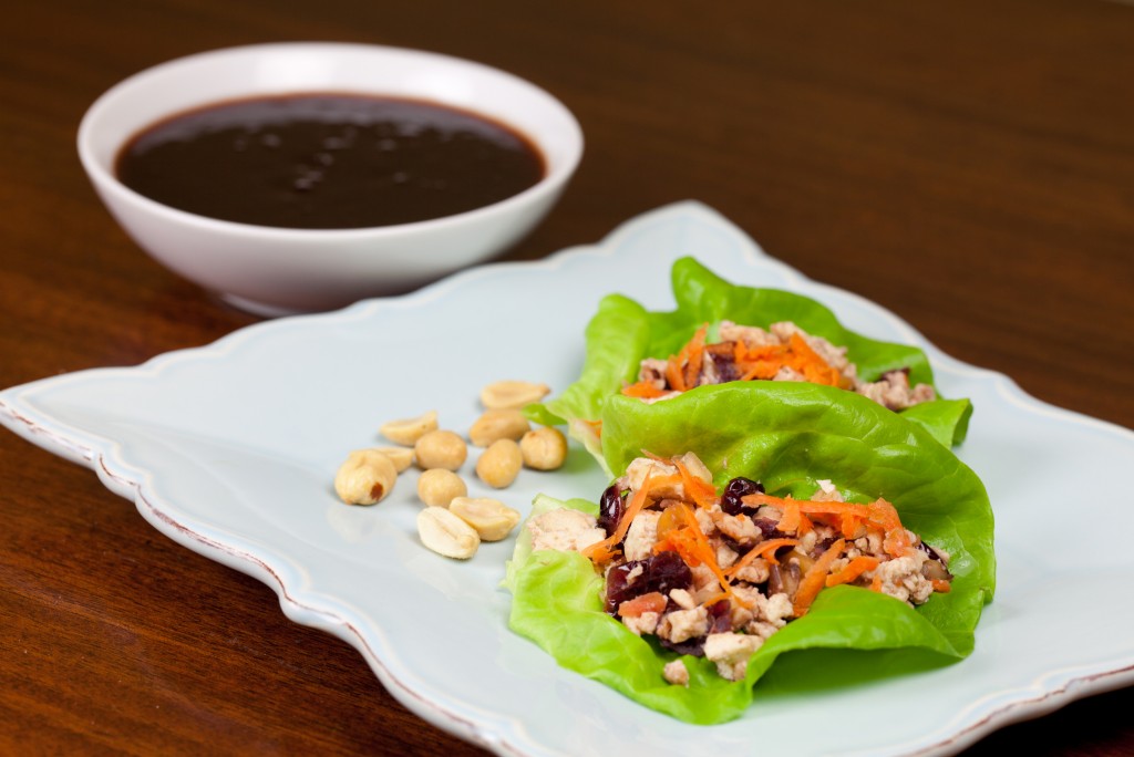 Cranberry Tofu Lettuce Cups