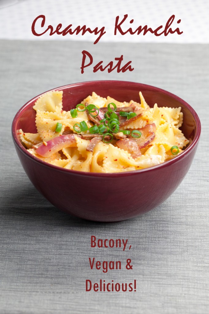 Creamy Kimchi Pasta | www.thatwasvegan