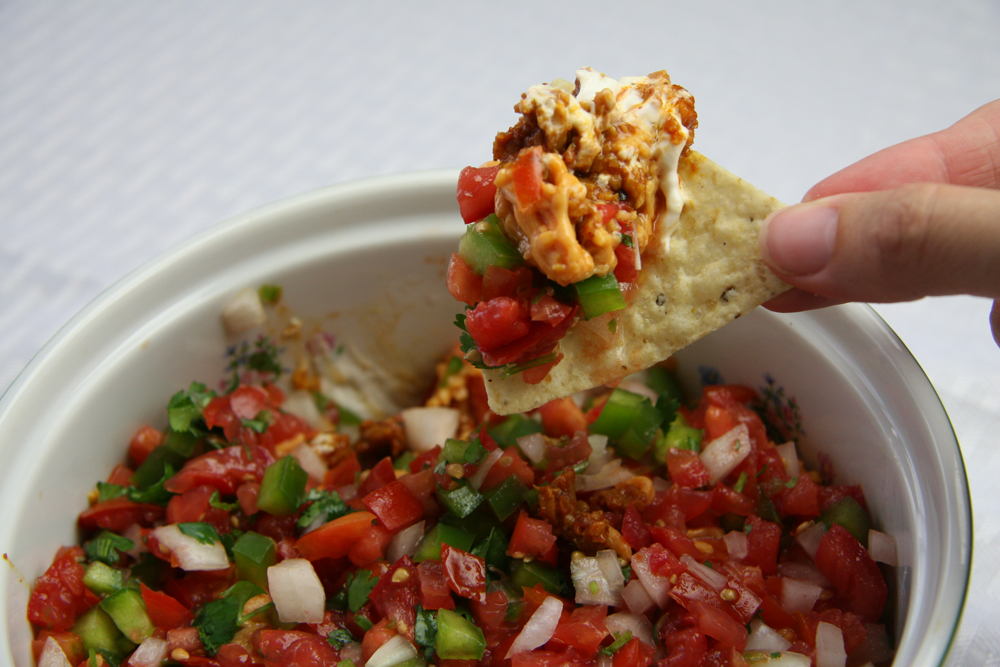 The Best Mexican Layer Dip | www.thatwasvegan.com