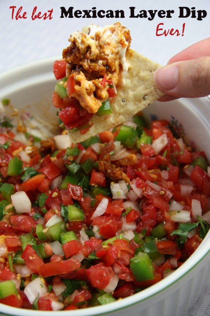 The Best Mexican Layer Dip | www.thatwasvegan.com