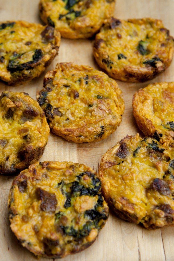 Sausage n' Cheese Mini Quiche | www.thatwasvegan.com