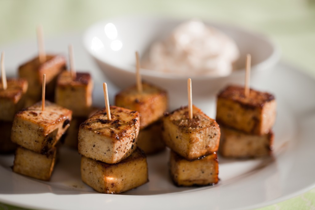 Garlicky Pepper Tofu Bites