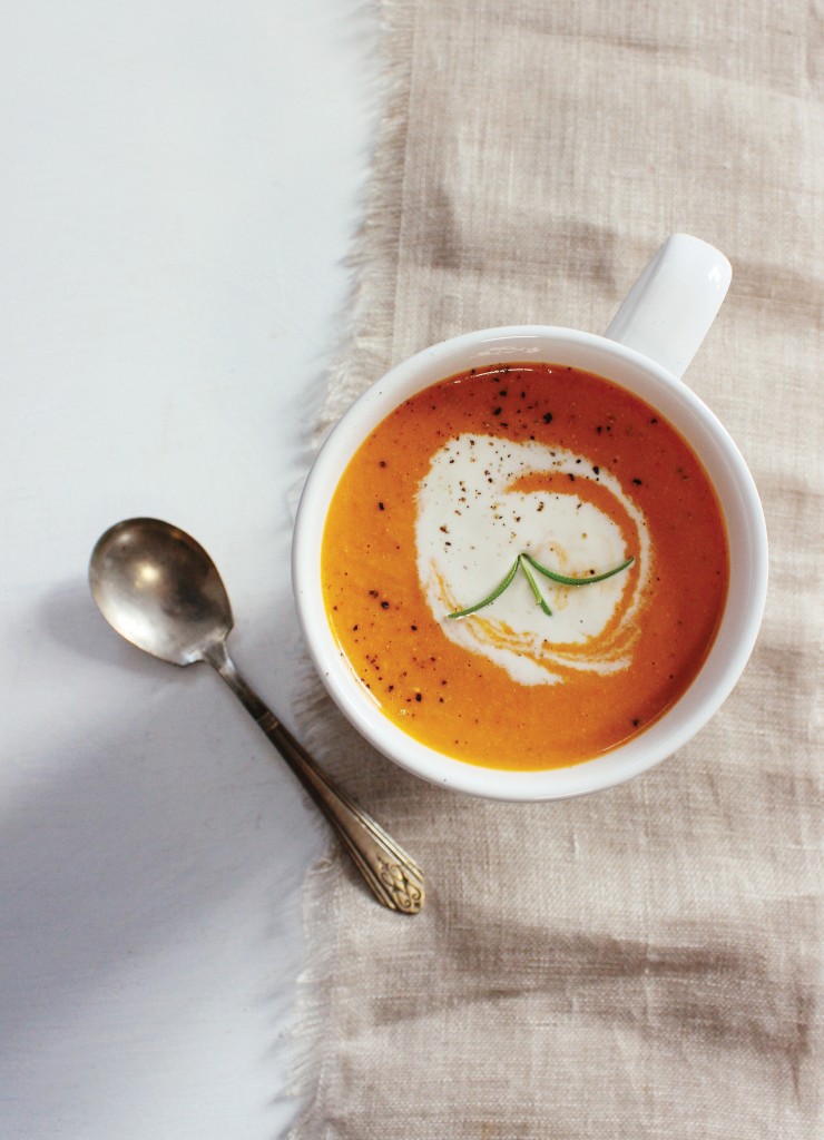 YumUniverse: Cookbook Review & Giveaway, PLUS Roasted Red Pepper and Tomato Bisque