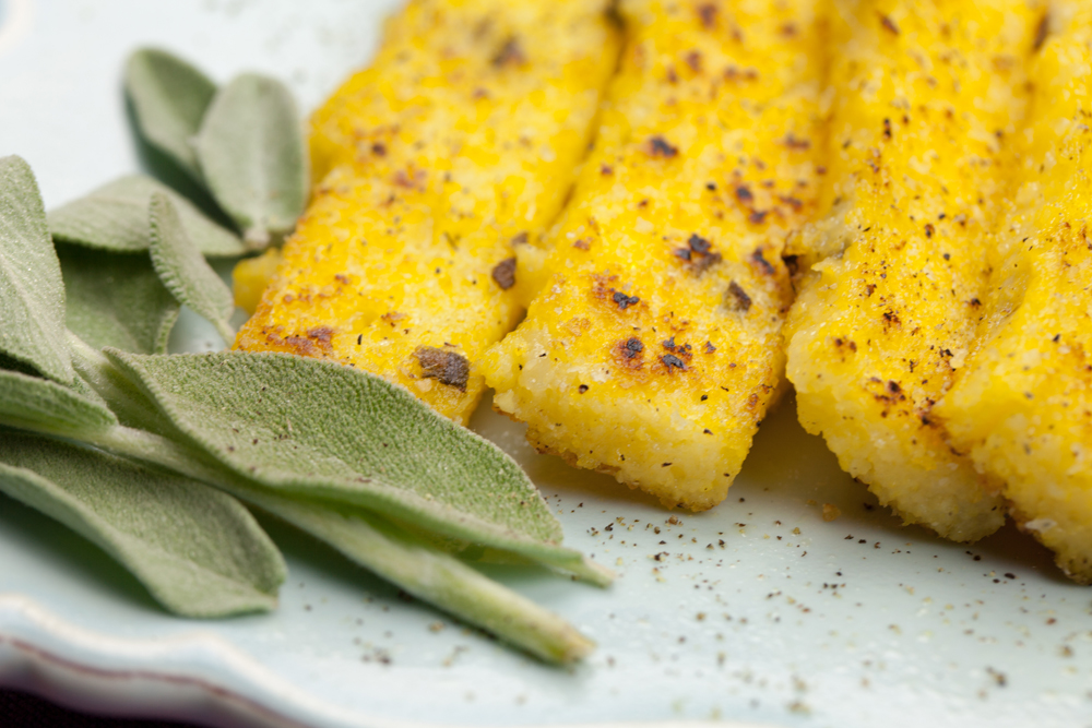 Pan-Fried Polenta w/ Fresh Sage | www.thatwasvegan.com