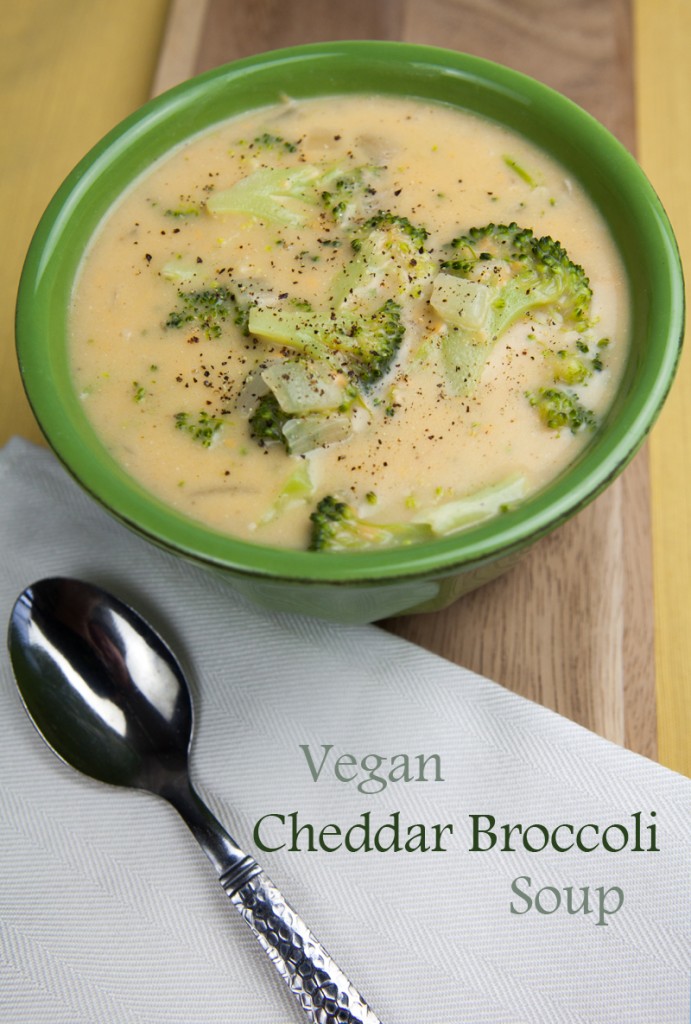 Vegan Creamy Broccoli Cheese Soup | www.thatwasvegan.com