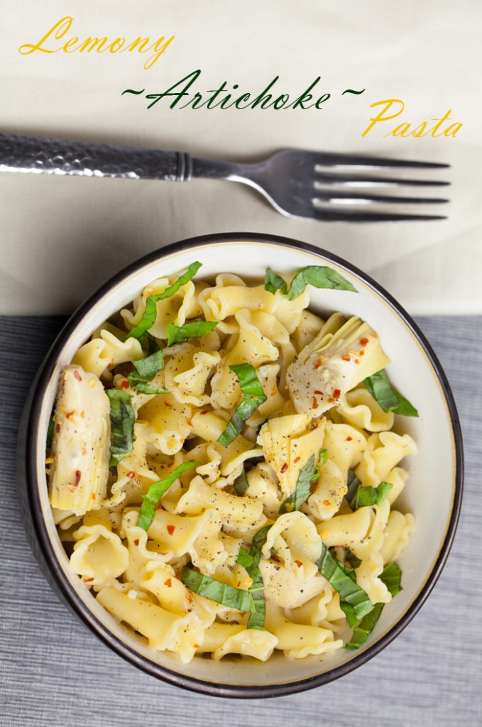 Lemony Artichoke Pasta | www.thatwasvegan.com