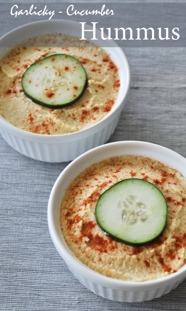 Garlicky Cucumber Hummus | www.thatwasvegan.com