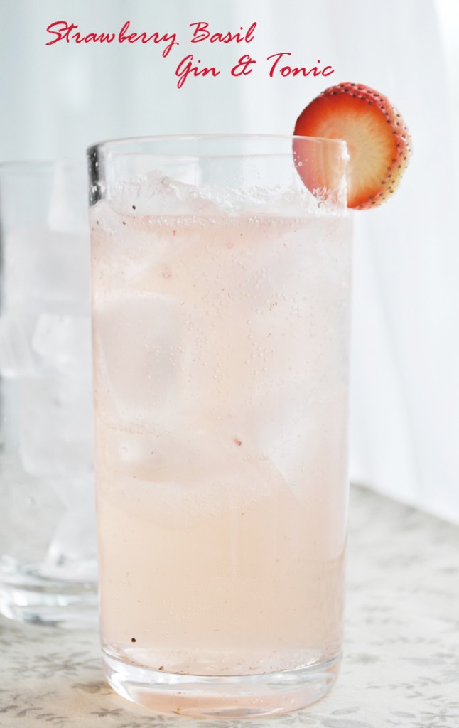 Strawberry Basil Gin & Tonic | www.thatwasvegan.com