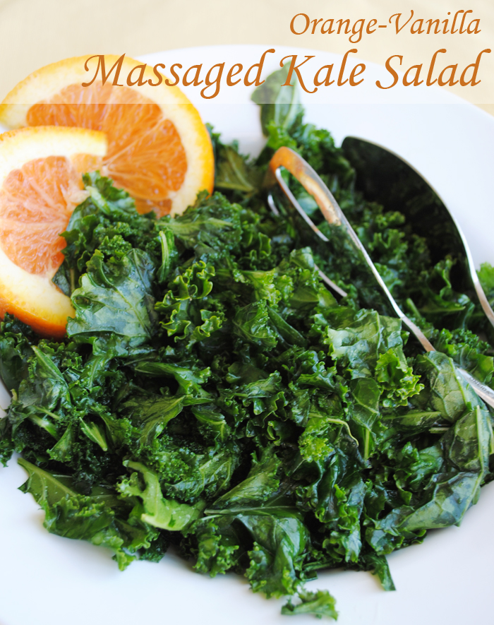 Orange-Vanilla Massaged Kale Salad | www.thatwasvegan.com