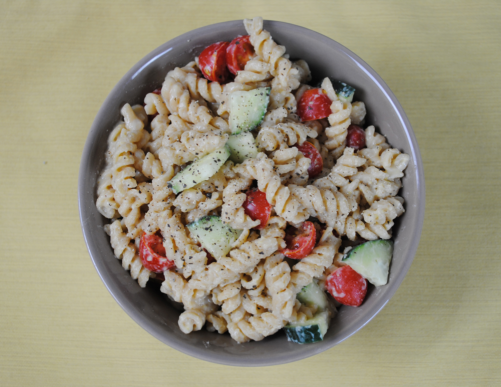 Hummus Pasta Salad | www.thatwasvegan.com