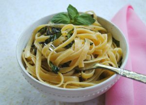 Lemon Basil Buttered Noodles - Vegan, delicious, and easy!