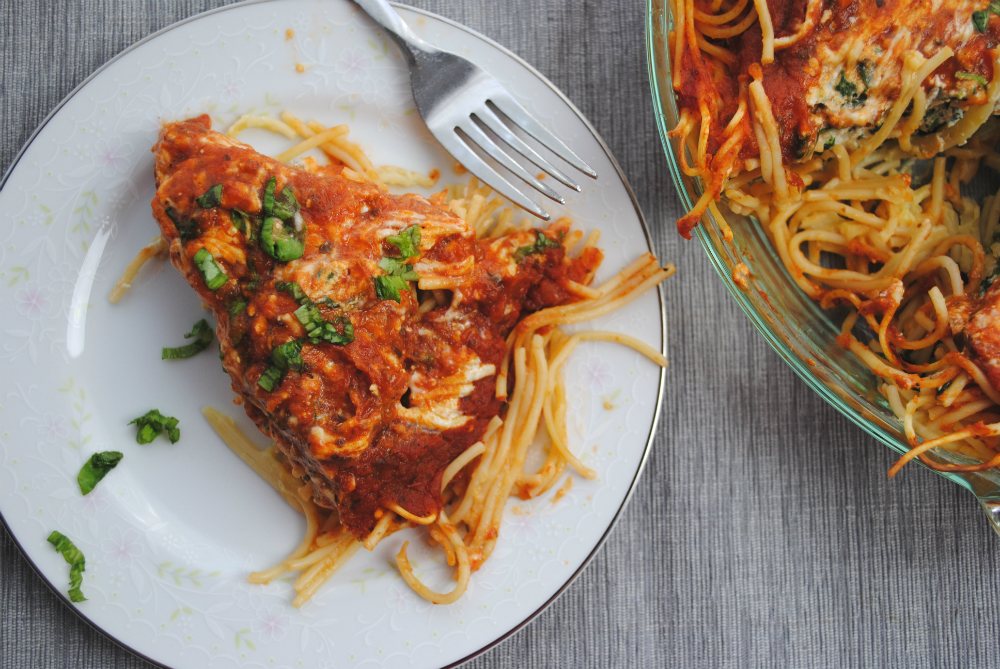 Decadent + Delicious Spaghetti Pie | thatwasvegan.com