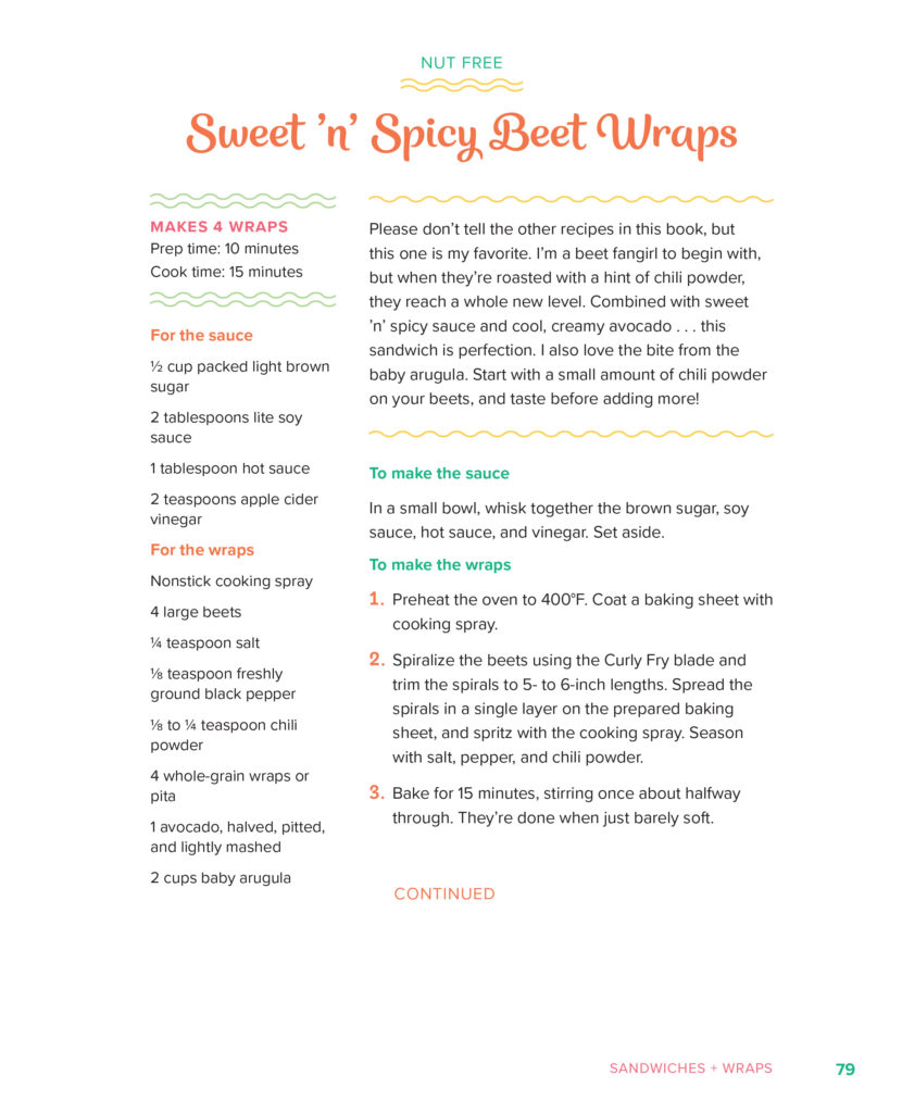 Sweet 'n Spicy Beet Wraps: The Vegan Spiralizer Cookbook