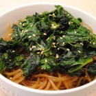 Spicy Szechuan Kale and Sweet Potato Noodles