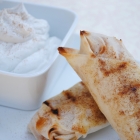 Grilled Apple Pie with Vanilla-Coconut Whipped Cream