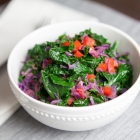 Kale and Cabbage Salad with Coconut Lime Dressing