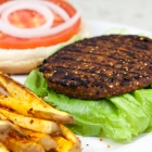 Garlicky Chipotle Sweet Potato Fries, Sweet Earth Frozen Burgers