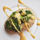 Honey Mustard Broccoli Baked Potatoes
