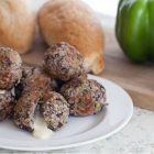 Vegan Cheese-Stuffed Meatballs