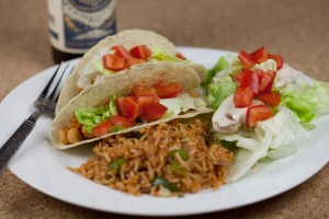 Green Chile-Chickpea Tacos #vegan